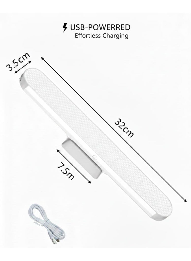 Spaceshoop Magnetic USB Powered LED Desk Lamp with Tri Color Lighting Modes Portable Rechargeable Light Bar for Workspace and Home - Image 2